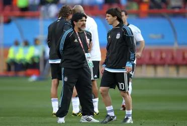 The Barcelona star Lional Messi used his social media to send an emotional message to Diego Armando Maradona.