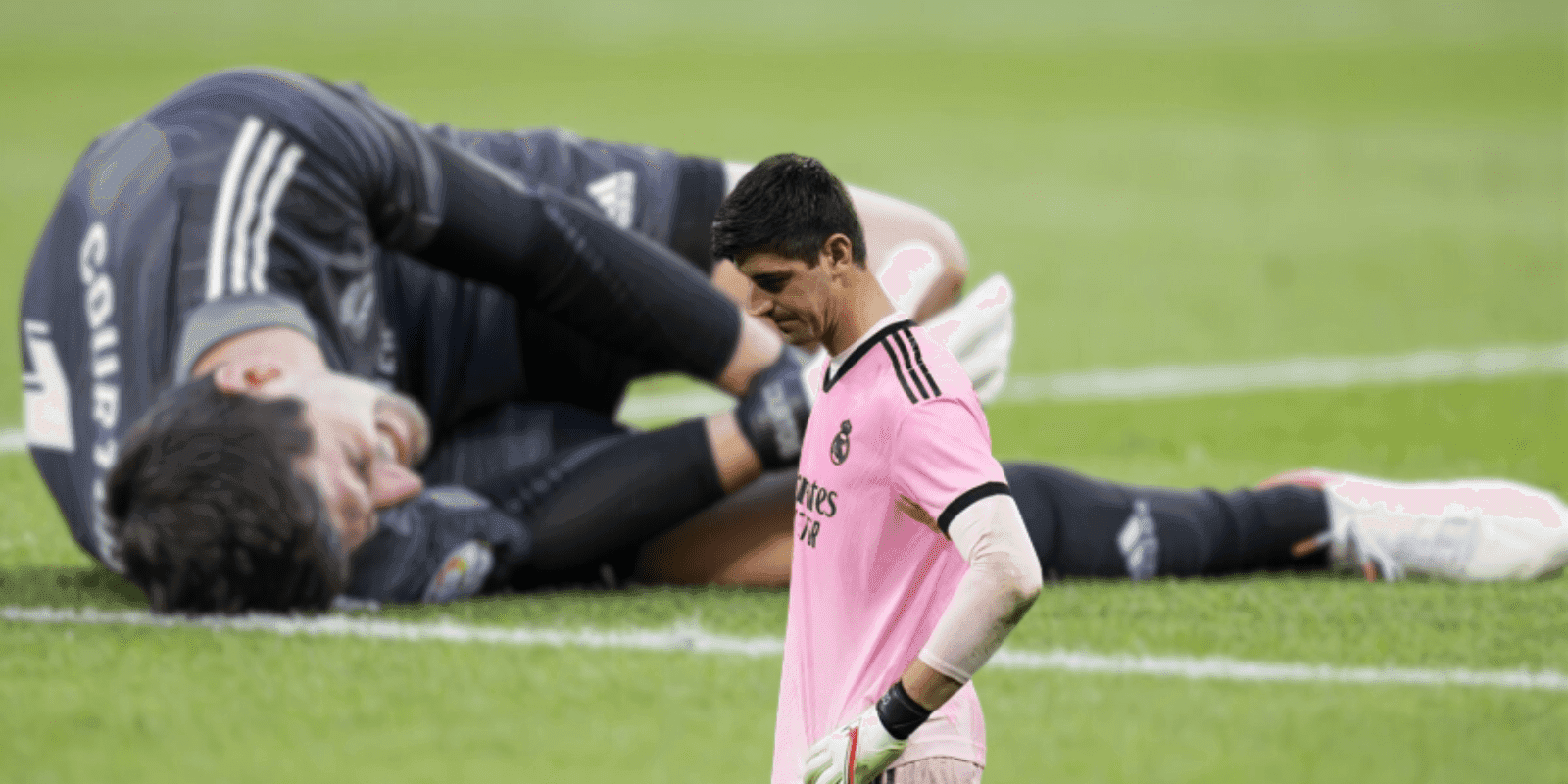 The Belgian goalkeeper was seriously injured and has already undergone surgery so that he can return to his team