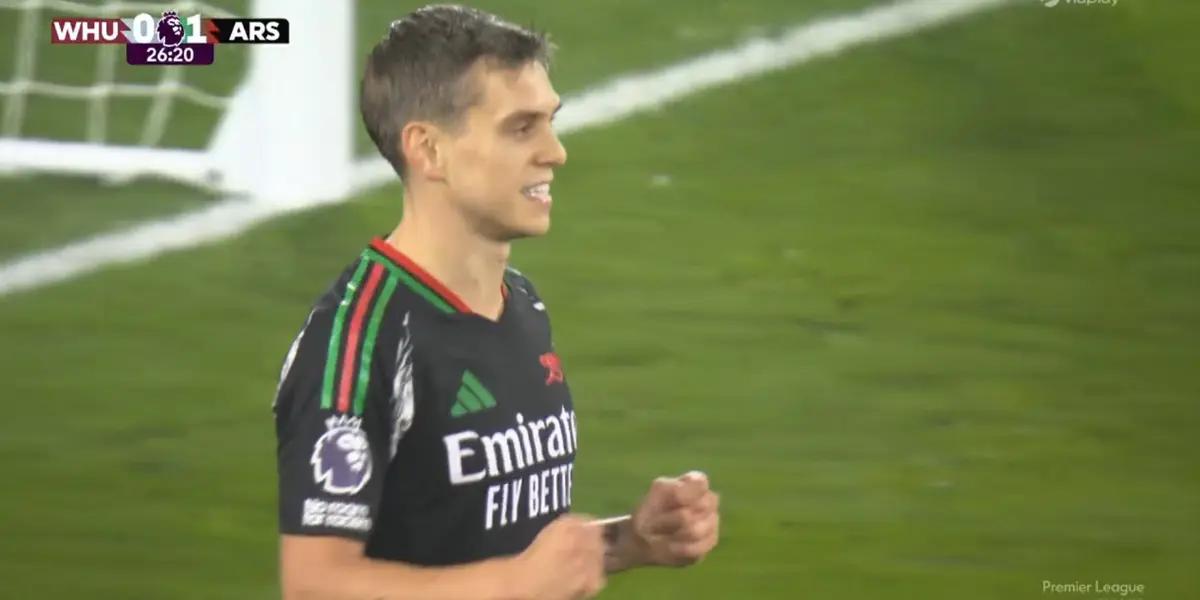 The Belgian simply pushed the ball in after great play down the right flank by Saka.