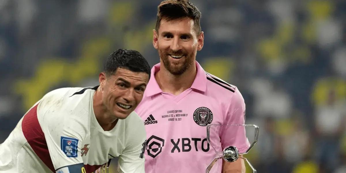 The blow that Messi gives to Cristiano Ronaldo with his pink Inter Miami shirt