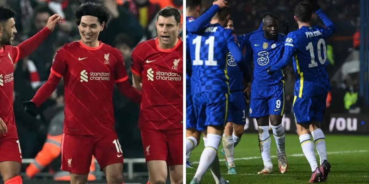 The Blues won 3-2 against Luton Town, a second division team, while Klopp's side won 2-1 against Norwich. In addition, Southampton eliminated West Ham.