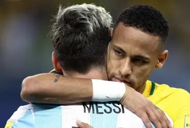 The Brazilian attacker could never play once against with Messi, despite the desire of the Argentinian legend.