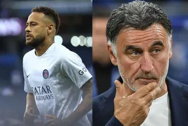 The Brazilian came on in the second half against Nantes and Galtier spoke about the conversation he had with the striker.