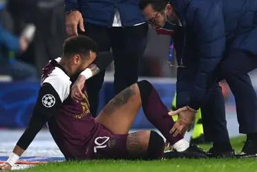 The Brazilian footballer is going to miss the Champions League game and possibly the one at the weekend against Marseille.