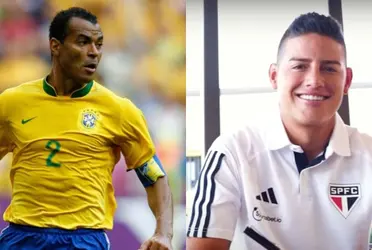 Cafu's reaction after hiring James Rodríguez with the Sao Paulo club