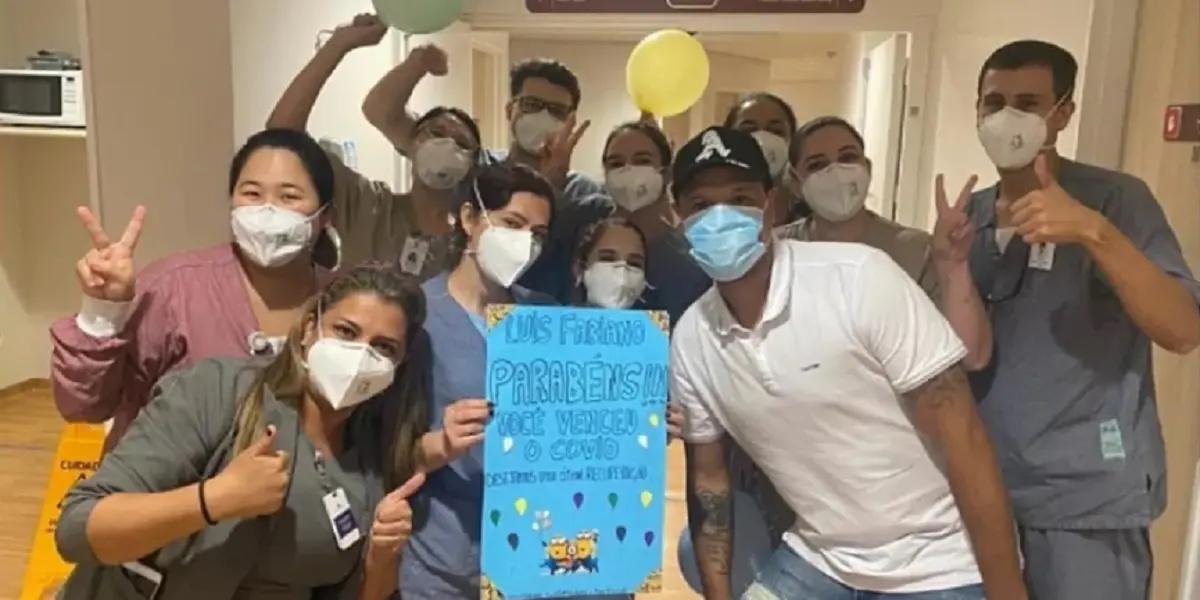 The Brazilian received medical discharge after being hospitalized for several days.