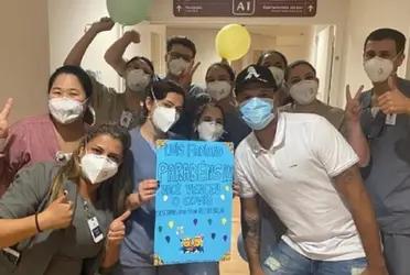 The Brazilian received medical discharge after being hospitalized for several days.