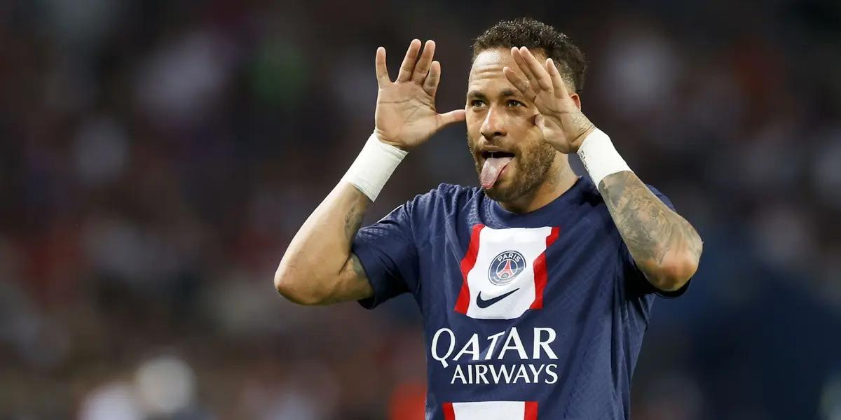 The Brazilian shone again and the coach left a message to his attacking partners, Messi and Mbappé.