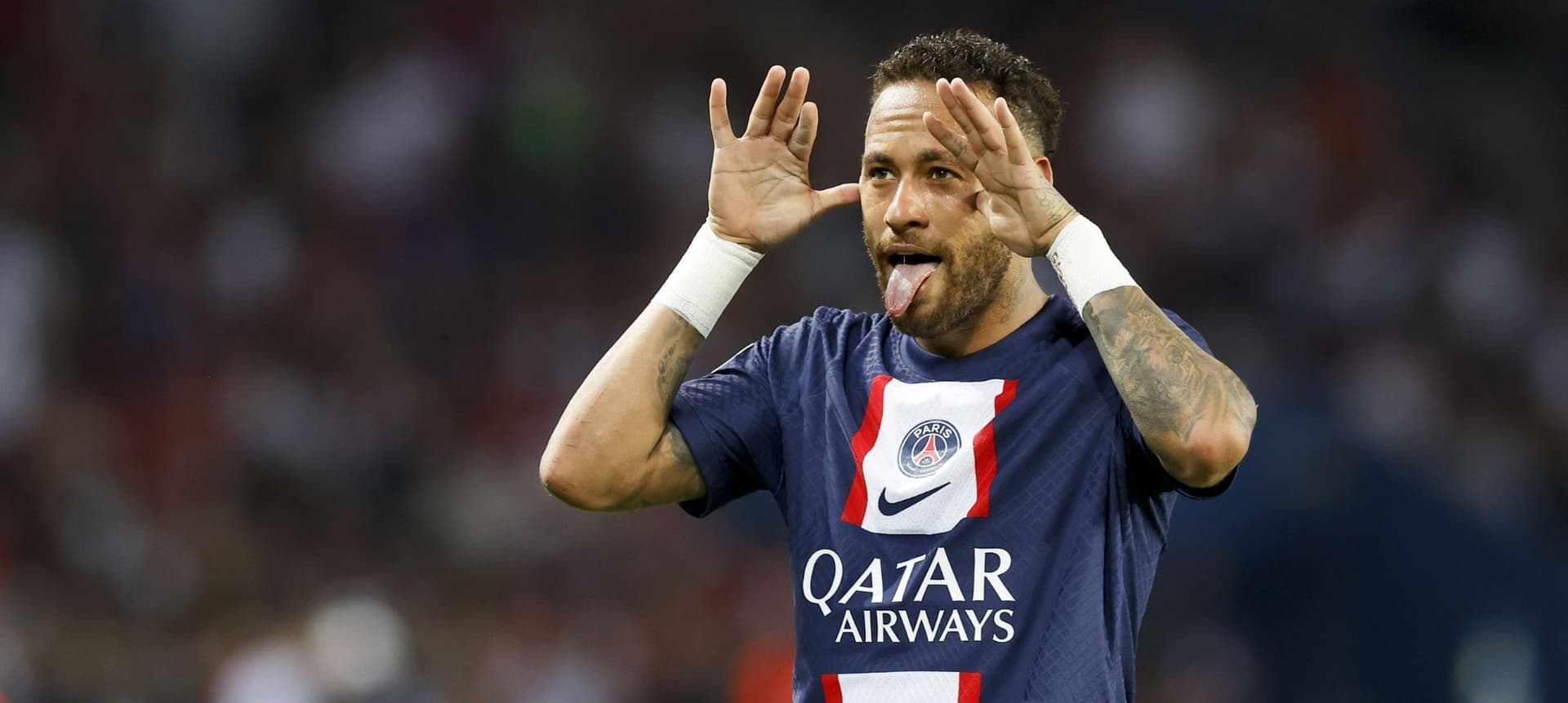 The Brazilian shone again and the coach left a message to his attacking partners, Messi and Mbappé.