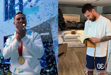 The captain of the Argentine team was attentive to the tribute of the English team to Mac Allister