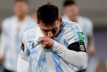 The captain of the Argentine team was effusive after Arabia's goal and tried to raise the spirits of his teammates