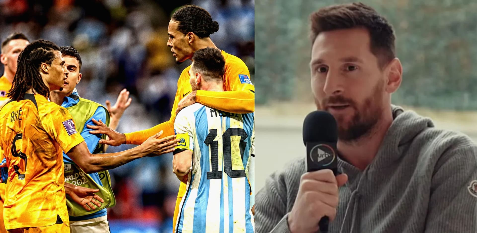 The captain of the national team explained what happened against the Netherlands and the 'what are you looking at, you fool' to the European striker.
