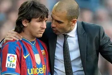 The Catalan coach knows that the Premier League side is seriously thinking about signing the Argentinian legend.