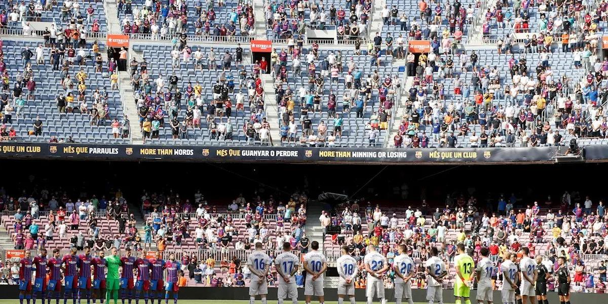 The Catalan team won 2 to 1 against Getafe for La Liga and the fans took the opportunity to unload for the departure of Lionel Messi.