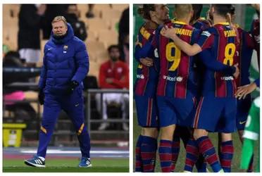 The club’s coach has had a moment of massive anger in a press conference and could for sure open a conflict with his players.