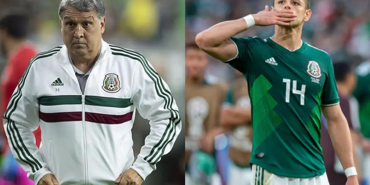 The coach decided to leave Chicharito out and the reasons were known.
