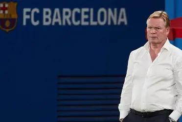 The coach of Barcelona and a news that he didn't like.