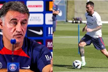 The coach spoke about the players still thinking about the World Cup after the defeat in Ligue 1