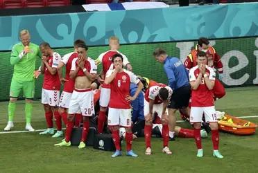 The Danish player suffered a health problem in the match between Denmark and Finland. He was revived on the playing field and taken to a hospital