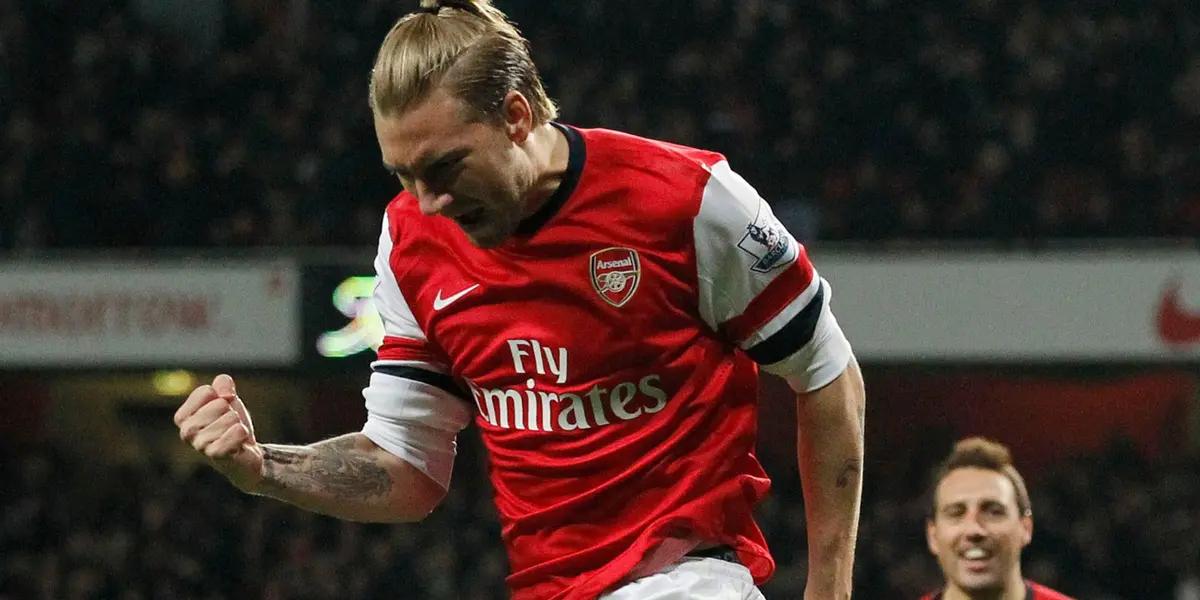 The Danish striker who shone at England's Arsenal hung up his boots. His controversial lifestyle shortened his professional career