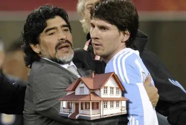 The difference between what Diego Maradona and Lionel Messi spent with their first salary