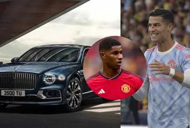 The difference in prices between Cristiano Ronaldo and Rashford's car