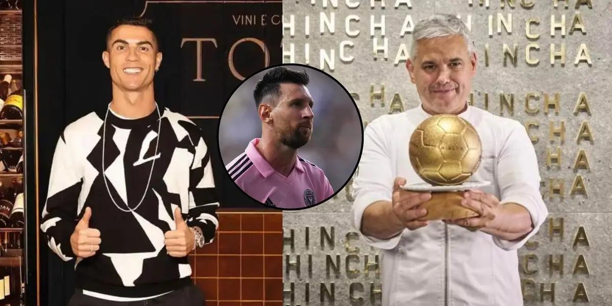 The difference in prices between Messi and Cristiano's restaurants