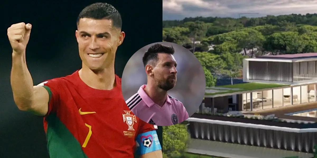 The difference in value between Messi and Ronaldo's houses