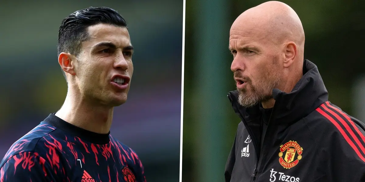 The Dutch coach criticized the Portuguese striker and other Manchester United players for leaving the stadium before the end of the friendly match against Rayo Vallecano last Sunday.