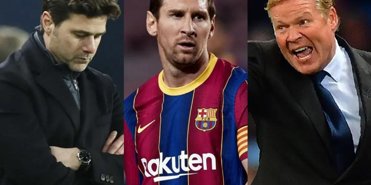 The Dutch coach is angry after knowing that the Parisian want to take Messi from Barça and is planning his revenge.