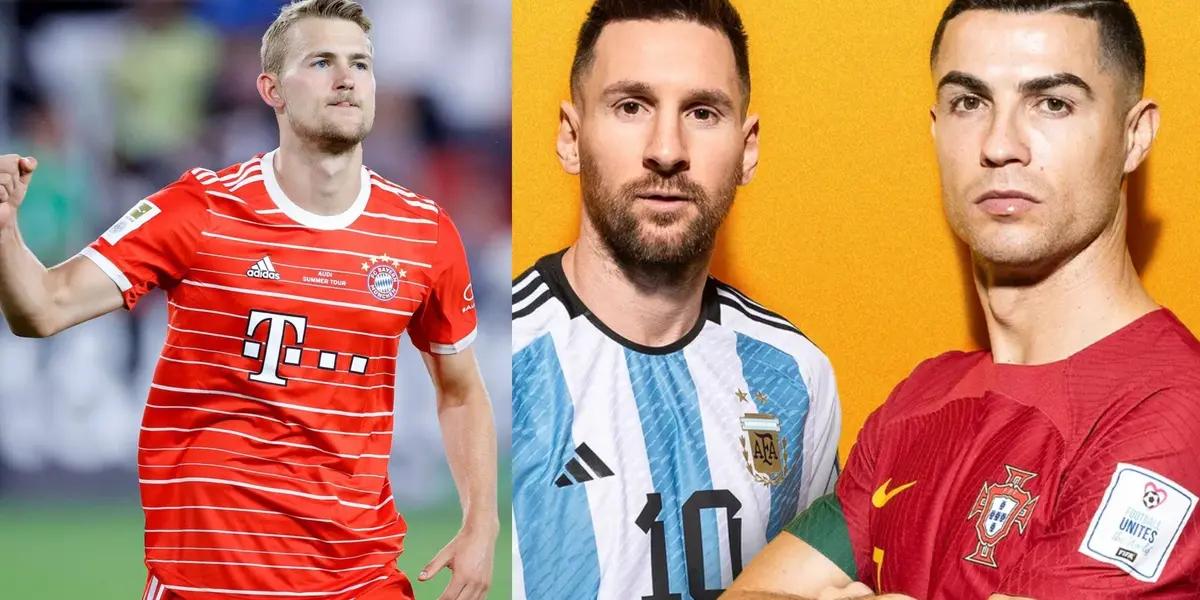 The Dutch defender chooses his great reference between Messi and Cristiano