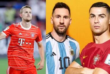 The Dutch defender chooses his great reference between Messi and Cristiano