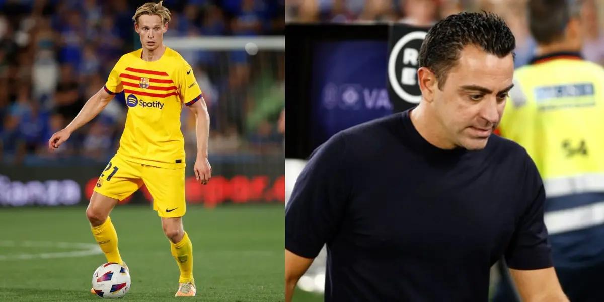 The Dutch midfielder left the match against Getafe extremely upset