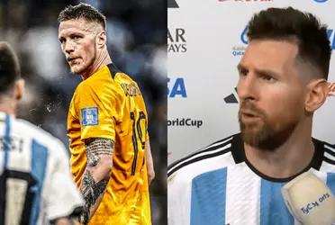 The Dutch striker spoke after the tense moment that followed the quarterfinal match