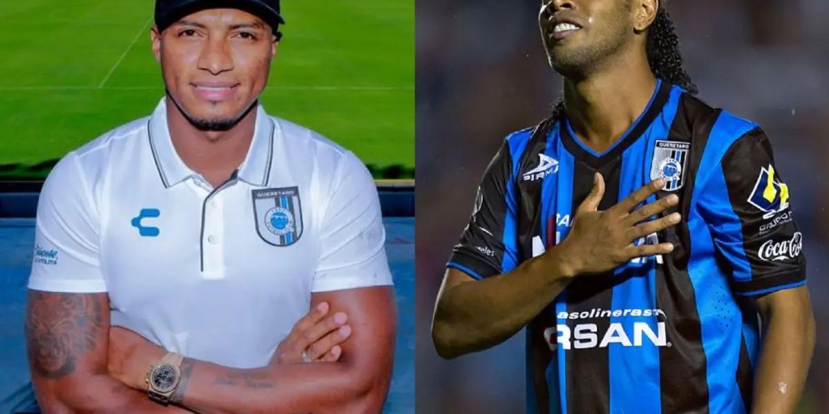 The Ecuadorian has joined Querétaro FC and they compared him to the Brazilian legend saying he will fail.