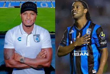 The Ecuadorian has joined Querétaro FC and they compared him to the Brazilian legend saying he will fail.