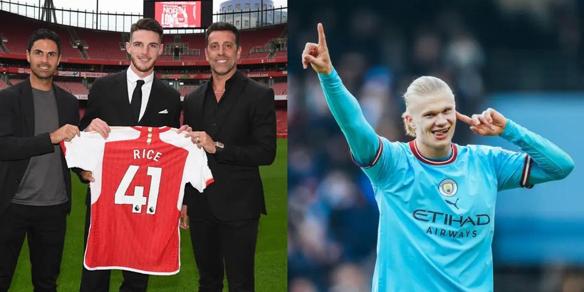 The English player would have had a hint with Erling Haaland from Manchester City