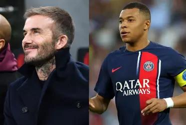 The English soccer legend and owner of Inter Miami present to watch the most attractive duel in the Champions League