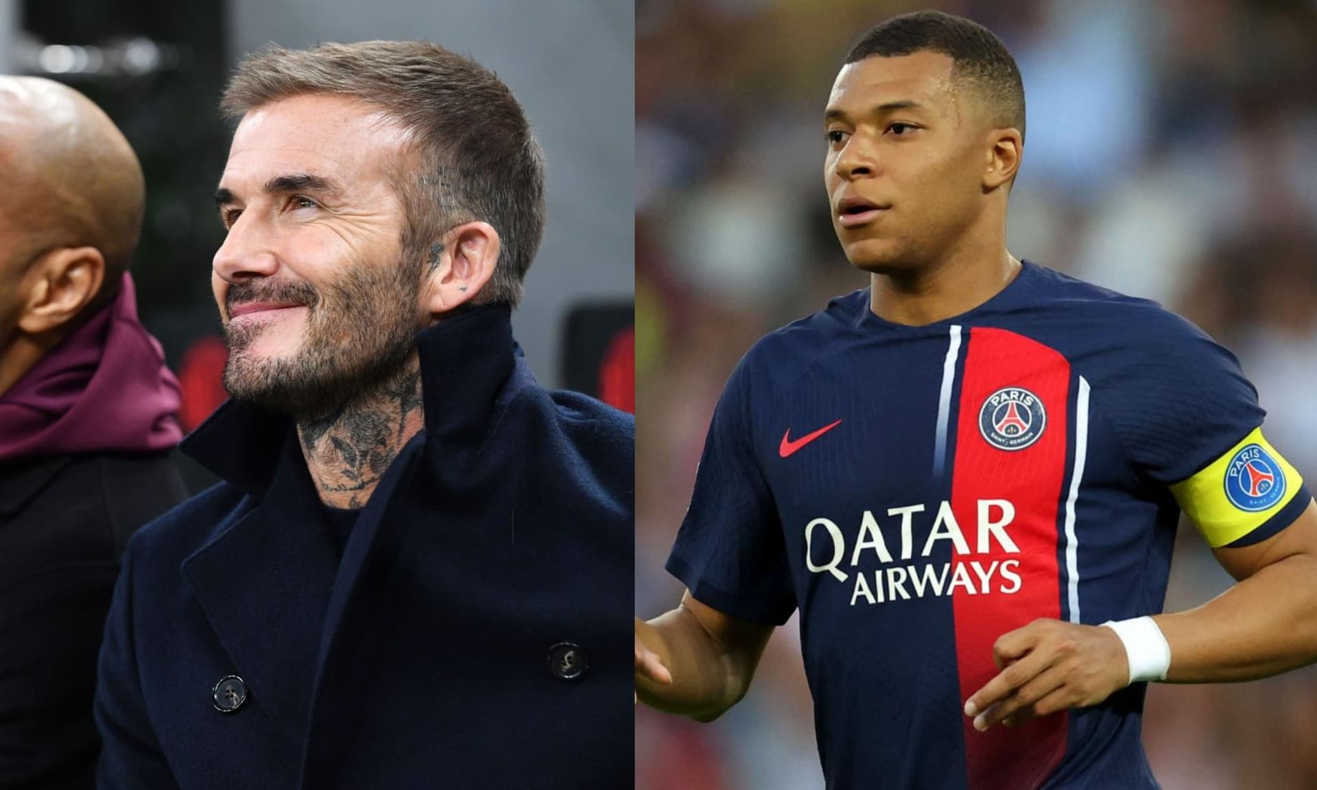 The English soccer legend and owner of Inter Miami present to watch the most attractive duel in the Champions League