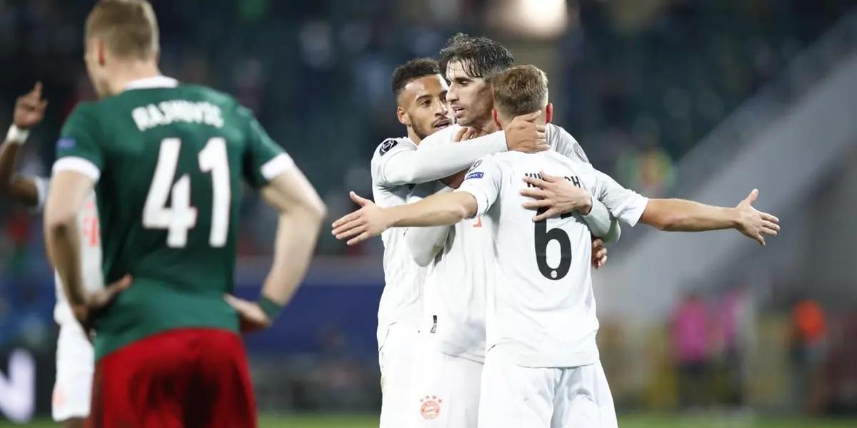 The European champion, FC Bayern Munich, defeated Lokomotiv 1-2 at Moscow.