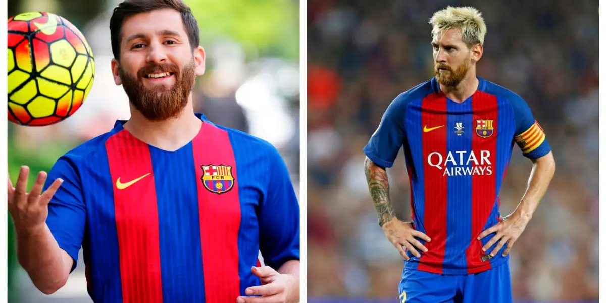 The Fake Lionel Messi was born in Iran, and he has made an extreme use of his similarity with some strange objectives.
 