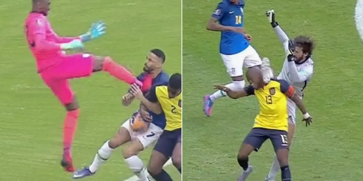 The first half of the CONMEBOL World Cup Qualifiers duel featured criminal kicks and controversial ejections.