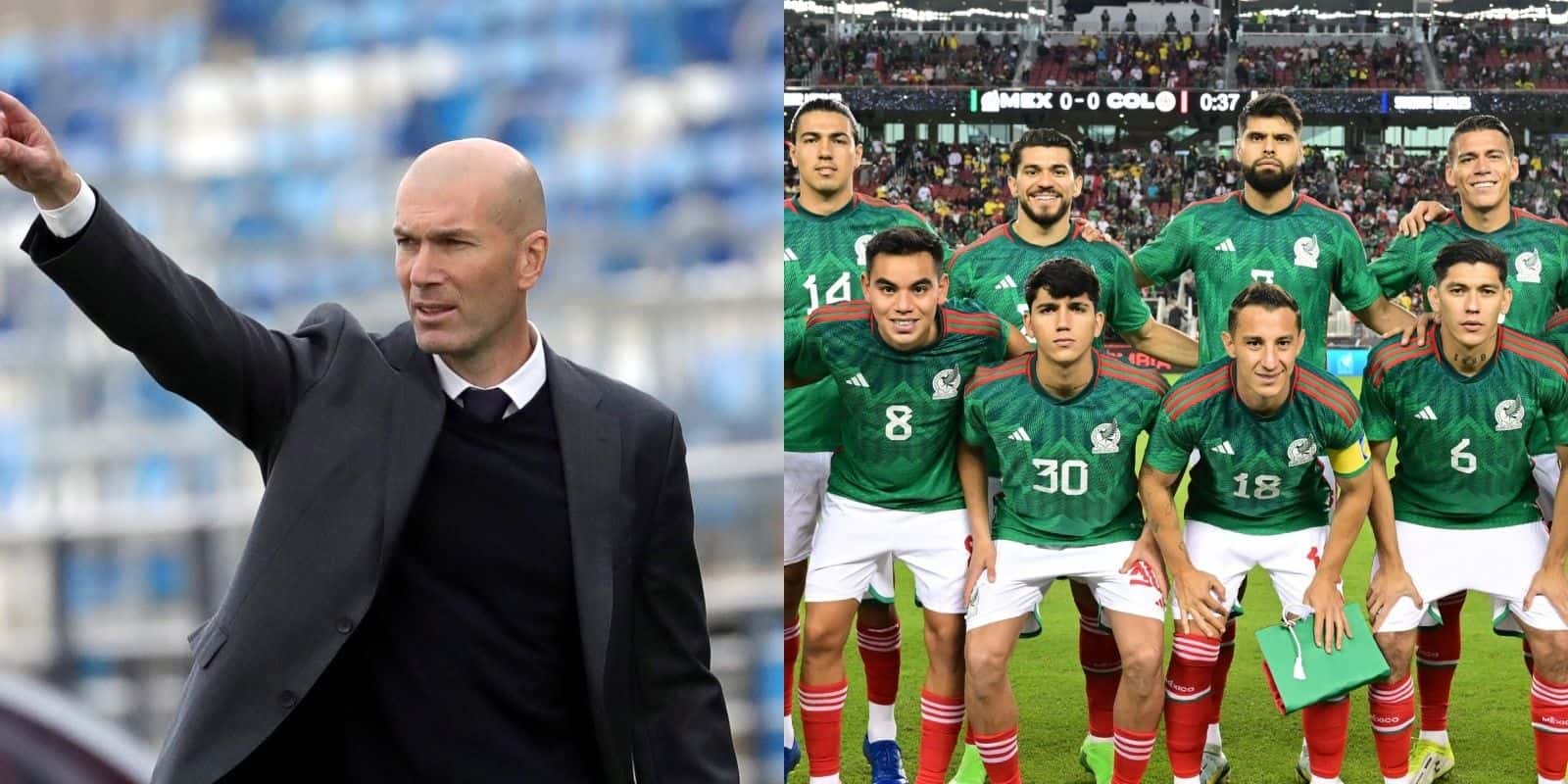The FMF takes the first step to sign Zidane and he can be the coach of the Mexican National Team