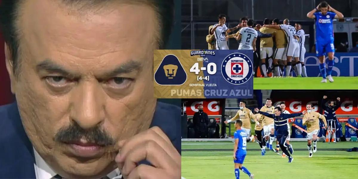 The former Cruz Azul player uncovers what happened in the match against Pumas and points out what happened in the dressing room