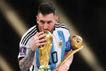 The former player congratulated Leo for joining a select group of footballers