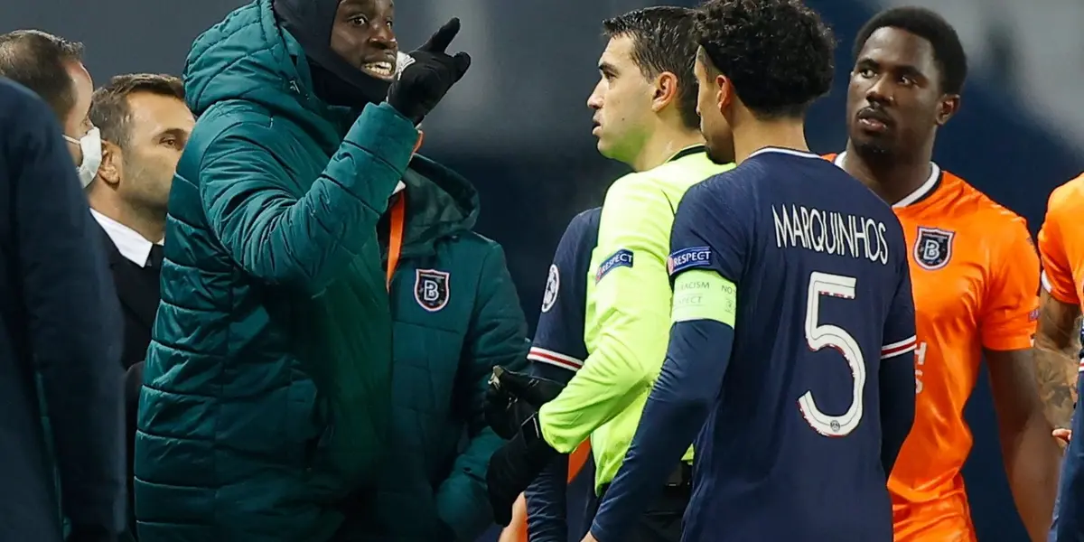 The fourth official allegedly used a racial expression against Pierre Webó, from Turkish team staff. Both teams agreed to leave the pitch and the match was suspended.