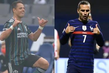 The French forward congratulated the Mexican on his brilliant performance