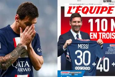 The French newspaper highlighted the role played by Messi in the controversy between Neymar and Mbappe.