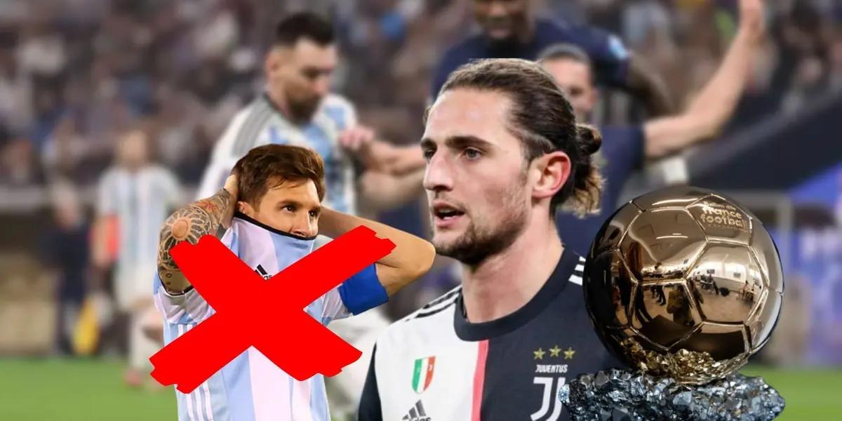 The Frenchman still can't seem to get over the World Cup final and doesn't want Messi to win the award