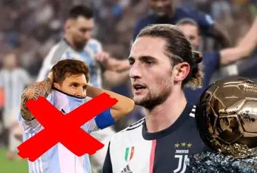 The Frenchman still can't seem to get over the World Cup final and doesn't want Messi to win the award